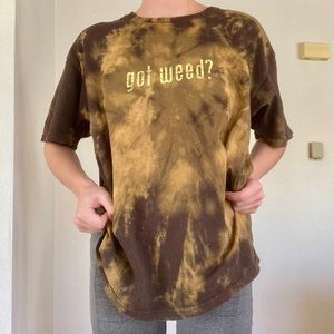 got weed? Oversized tie dye tshirt vintage
